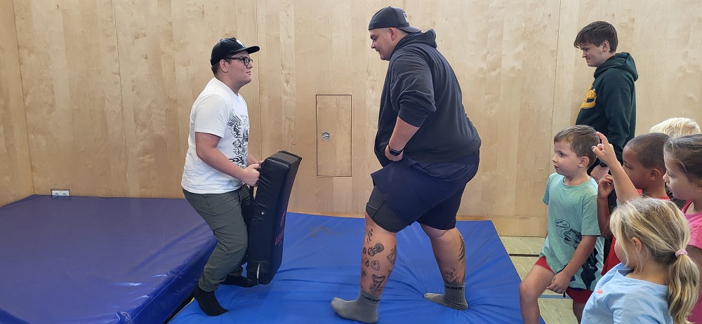 Besuch von den Gladiators